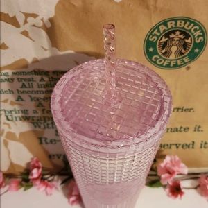 Starbucks Christmas 2020 Pink Jazz Block Tumbler